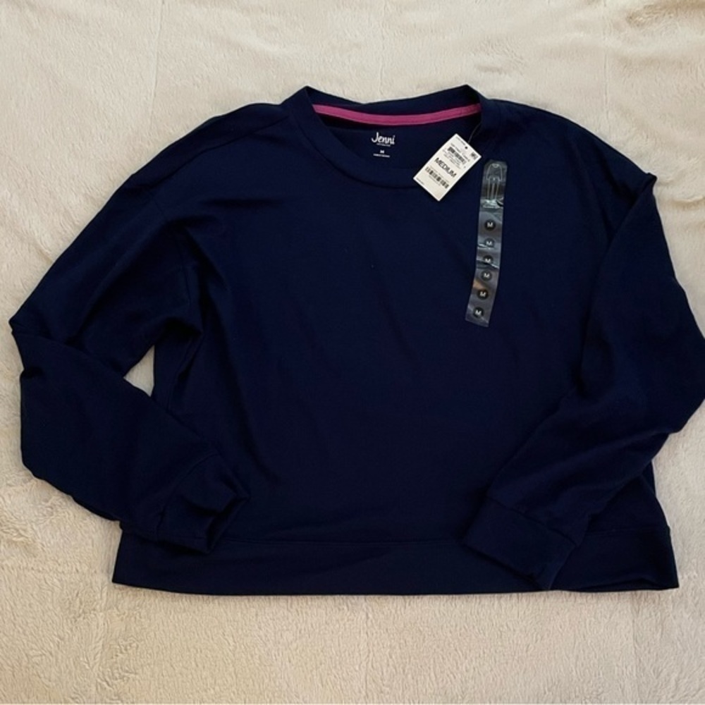 Navy Blue Sleep and Loungewear‎ Top